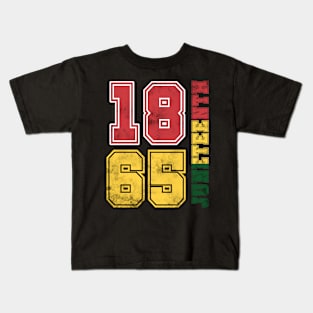 Juneteenth 1865 Black History African American Men Women Kids T-Shirt